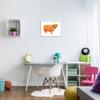 Stupell Industries Highland Cattle Whimsical Orange Farm Animal Yak view 2