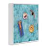 Stupell Industries 'Group of People Lounging in Water Pool Toys', Framed Giclee Art, White, 17 x 17 Inches, Easy to Hang and Sturdy, Made in USA, by Grace Popp view 2