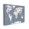 Stupell Industries Adorable Animal World Map Kid's Lion Tiger Bear view 1