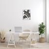 Stupell Industries Blooming Black Roses Dusty Gold Pollen Detail, Designed by Ziwei Li Gray Framed Wall Art, Grey view 2