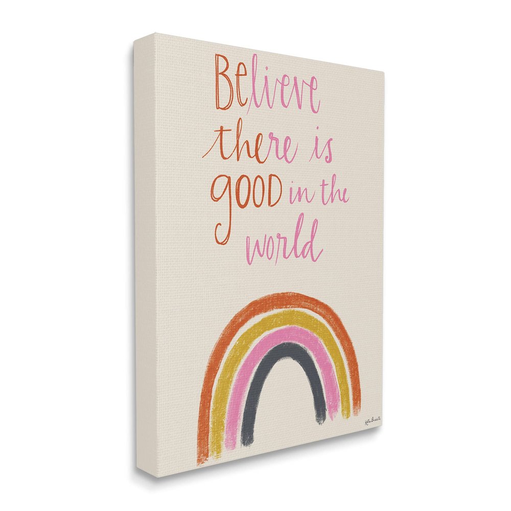 Stupell Industries Be The Good Rainbow Phrase Playful Script Typography