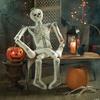 Fun Express Halloween Plush Skeleton Pillow, 5 Feet Tall - Halloween Decor - 1 Piece view 2