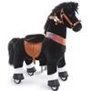PonyCycle Ride on Horsey Toddler Ride on Toys for Boys Classic Model U (with Brake/ 30" Height/Size 3 Rocking Horse for Age 3-4) Ride on Horse Toys Mechanical Animal Plush Black Ux326 view 1