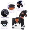 PonyCycle Ride on Horsey Toddler Ride on Toys for Boys Classic Model U (with Brake/ 30" Height/Size 3 Rocking Horse for Age 3-4) Ride on Horse Toys Mechanical Animal Plush Black Ux326 view 4