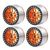 RC-Hub 4Pcs 2.2" Beadlock Wheels Rims for 1/10 Axial SCX10 90048 RR10 TRX-4 RC Crawler Car (Orange+Black) view 2