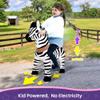 PonyCycle Ride on Zebra Boys and Girls Ride on Toys Classic Model U (with Brake/ 30" Height/Size 3 for Age 3-5) Pony Cycle Ride on Horse Plush Mechanical Animals Toys Zebra Model Ux368 view 4