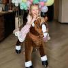 PonyCycle Ride on Horse Pony Kids Ride on Toys Classic Model U (with Brake/ 36" Height/Size 4 for Age 4-7) Riding Horse Walking Horse Toy Plush Brown Ux424 view 1