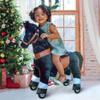 PonyCycle Ride on Pony Toy Spring Horse Classic Model U (with Brake/ 36" Height/Size 4 for Age 4-7) Horse Rider Toys Bouncy Animals Toddlers Riding Toy Black Ux426 view 1