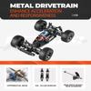 BEZGAR HB101 1:10 Scale Beginner RC Truck, 4WD High Speed 48km/h All Terrains RC Car Off Road Waterproof RC Buggy Toys for Boys Kids and Adults view 2
