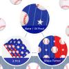3 Pieces Baseball Tablecloth Baseball Party Decorations Disposable Baseball Table Covers Plastic Baseball Birthday Party Supplies Decorations for Baseball Event Party, 51.2 x 86.6 Inches view 3