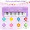 Toy Piano for Kids Pianos Keyboard Toy for 3 4 5 6 7 8 Year Old Girls Boys Beginners Electric Keyboards with Microphone Toys for 3+ Year Old Gifts (Purple) view 3
