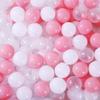 MoonxHome Ball Pit Balls for Toddlers, BPA Free Crush Proof Plastic Toy Balls for Ball Pit, Children's Water Toys, Ideal Gift for Christmas Ball for Play Tent 2.15" Pack of 100 White Clear and Pink view 1