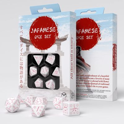 Q-Workshop Japanese Dice Set Cherry Blossoms Petals