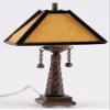 Classics by Handley Dollhouse Miniature Tiffany Table Lamp with Branch Design Shade view 1