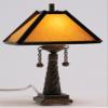 Classics by Handley Dollhouse Miniature Tiffany Table Lamp with Branch Design Shade view 2