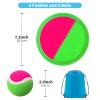 Kids Outdoor Toys, Beach Toys Toss and Catch Ball Set, Outside Yard Games for Kids with 6 Paddles 3 Balls Paddle Game Set Playground Sets for Backyard Sports Outdoor Games for Adults and Family view 3