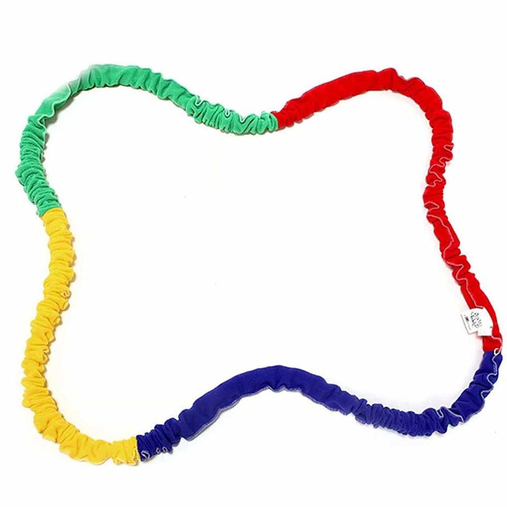 Elasticity Rope Elastic Cooperative Stretchy Band 12 Feet Team Game Interactive Stretchy Band Creative Movement Prop,for Group Activities Motor Coordination Tool Scalable,Premium Elastic Rope