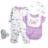 Reborn Baby Dolls Clothes Outfits 22 Inch Girl Clothing Accessories 5 Pcs Set for 20-23 Inch Newborn Reborn Dolls view 1