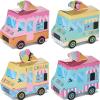 Outus 16 Pieces Ice Cream Party Favors Ice Cream Truck Shape Treat Boxes Summer Goodie Candy Boxes Sprinkles Themed Baby Shower Kids Birthday Party Centerpieces Table Decor Supplies view 1