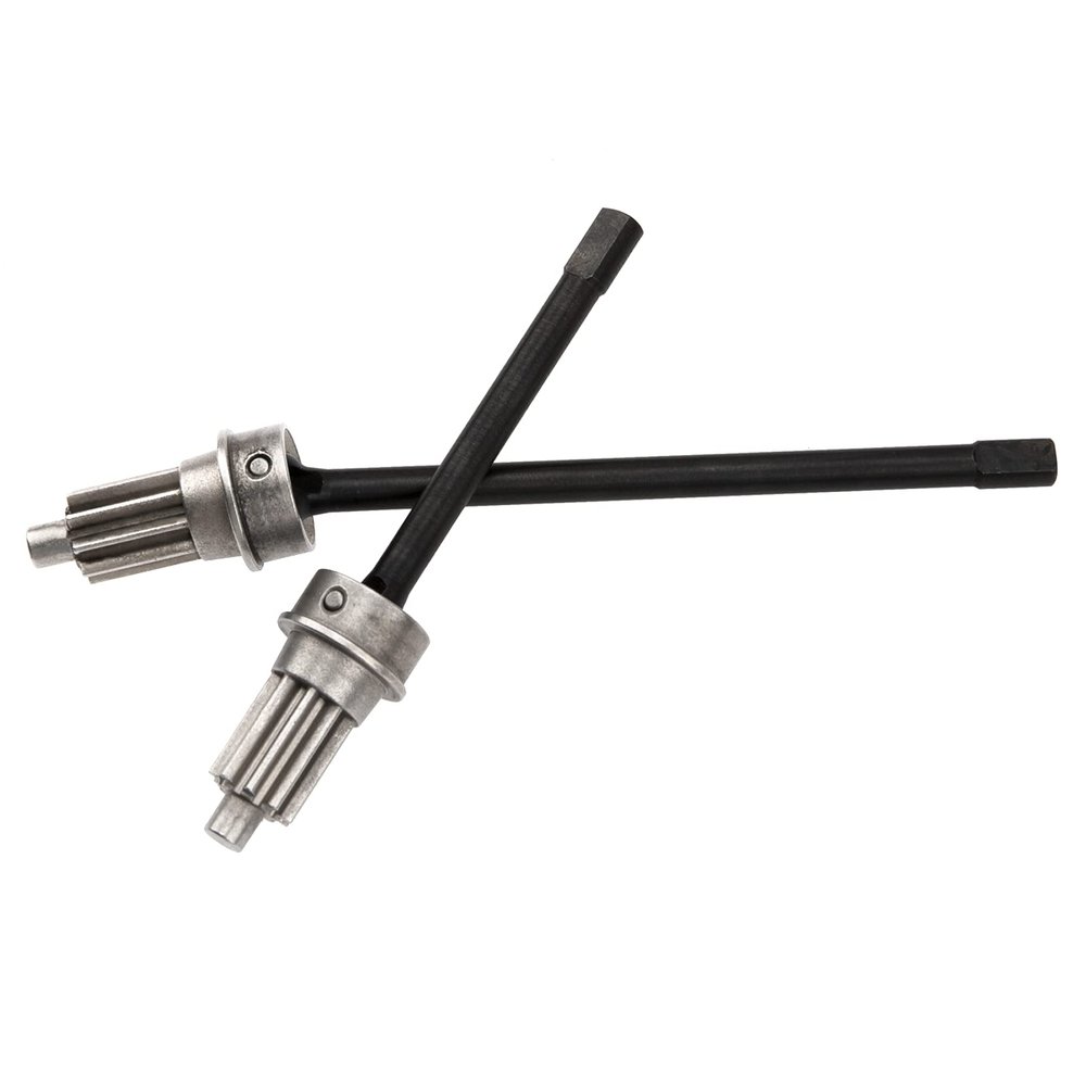 1Pair Vgoohobby Steel Front CVD Axle Shaft Portal Drive Input Gear Compatible with Traxxas TRX-4 1/10 RC Crawler Car