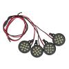 Alomejor RC 4 LED Lights Set, Black, 40.6 inch, 6V Compatible with HPI 1/5 RC Car, Remote Control Racing Night Light Kit view 1