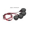 Alomejor RC 4 LED Lights Set, Black, 40.6 inch, 6V Compatible with HPI 1/5 RC Car, Remote Control Racing Night Light Kit view 3