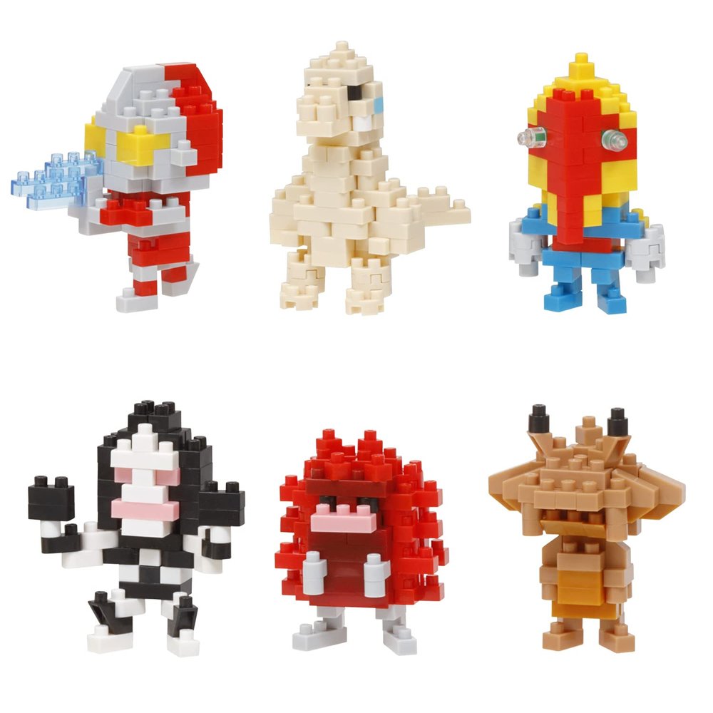 nanoblock - Ultraman - Ultraman Vol. 2 (Blind Box Complete Set), mininano Series Building Kit