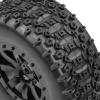 Aimrock 1/10 Pre-Mounted 12mm Hex Short Course SC Trucks Wheels and Tires Combo, Out Dia. 4.3'' for Slash Losi Tenacity Blackout SC Exceed RC Buggy Car, Set of 4 view 3