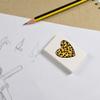Azeeda 2 x 45mm 'Leopard Print Heart' Erasers/Rubbers (ER00027696) view 2