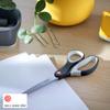 Leitz Ambidextrous Office Scissors, Premium Titanium Coated Stainless Steel, Ultra Sharp, Precision Cutting, Ergonomic Soft Handle Grip, Home/Office Use, Cosy Range, Velvet Grey, 53320089 view 4