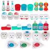 ArtCreativity Dental Character Assortment, Set of 25, Cute Tooth Fairy Toys for Kids, Rubbery Dentist Office Giveaways for Children, Holiday Stocking Stuffers, Unique Birthday Party Favors view 1