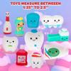 ArtCreativity Dental Character Assortment, Set of 25, Cute Tooth Fairy Toys for Kids, Rubbery Dentist Office Giveaways for Children, Holiday Stocking Stuffers, Unique Birthday Party Favors view 3