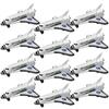 ArtCreativity Diecast Metal Space Shuttles, Set of 12, Durable Diecast NASA Space Ship Toys for Boys, Astronaut Cake Decorations, Astronaut Space Theme Party Favors, Goodie Bag Fillers view 1