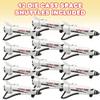 ArtCreativity Diecast Metal Space Shuttles, Set of 12, Durable Diecast NASA Space Ship Toys for Boys, Astronaut Cake Decorations, Astronaut Space Theme Party Favors, Goodie Bag Fillers view 2