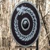 Antiques Art Medieval Larp Warrior Wood & Steel Viking Round Shield Armor Templar Shield Heavy Shield, Medieval, Round, Battle, Warrior Wooden, Round Larp, Reproduction, Cosplay view 2