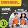 Masterchef Junior Kid's Burger Cooking Set- 9 Pc Kit Includes Real Cookware for Children- Bowl, Cutting Board, Spatula, Sandwich Recipes, and Hamburger Press- Non-Slip Silicone Grips view 2