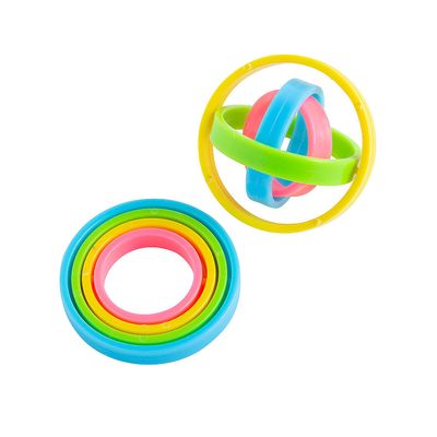 Whirly Rings Fidget Widget Toys - 12 Pieces