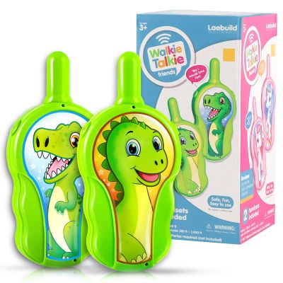 Kids Toys Dinosaur Walkie Talkies 2 Pack for Toddler Boys 2-7, 2 3 4 5 Year Old Boy, Perfect Birthday Party