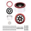 4Pcs Vgoohobby Aluminum 2.2" RC Beadlock Wheels Rims 35mm Compatible with 1/10 RC Axial Wraith RR10 YETI SCX10 D90 Traxxas TRX4 CC01 Crawler Car (Red) view 3