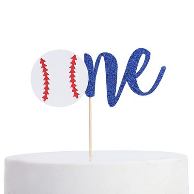 Baseball 1st Birthday Banner - Crown, High Chair Banner, Cake Flag, All-Star Theme Decoration