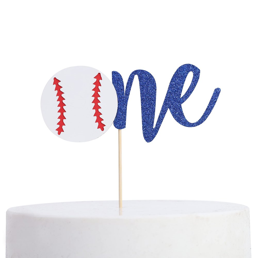 Baseball 1st Birthday Banner - Crown, High Chair Banner, Cake Flag, All-Star Theme Decoration