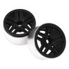 4Pcs Vgoohobby Alloy 2.2" Beadlock 5-Spokes Wheel Rims 12mm Hex Compatible with Axial Wraith SCX10 TRX4 D90 1/10 RC Crawler Car (Silver) view 4