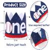 Baseball 1st Birthday Party Decorations Set - Banner, Crown, High Chair Banner, Cake Flag, Our Little All-Star Themed view 2