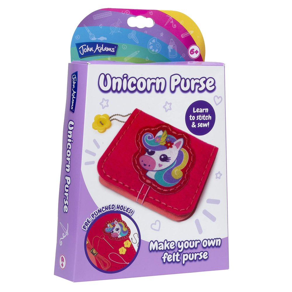 John Adams Unicorn Purse,Multicolor,11041