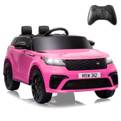 TOBBI Licensed Land Rover VELAR Ride On Toy Car for Toddler,12V 7AH Electric Car for Kids Ages 3-8 to Drive w/Remote Control/Music/Safety Belt,Double Doors