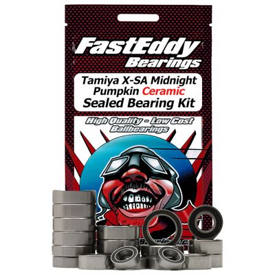 FastEddy Bearings Compatible with Tamiya X-SA Midnight Pumpkin Ceramic Sealed Bearing Kit