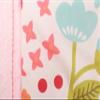 100% Cotton 6 PCs Pink Floral Nursery Crib Bedding Set Flower Pattern Quilt, Fitted Sheet, Skirt, Blanket, Diaper Storage Bag, Window Valance Cot Bedding Set for Girls view 4