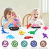 FFTROC Montessori Dinosaur Toys for 2 3 4 Year Old Boys - Wooden Stacking Dinosaur Toys for Kids 2-4 3-5, Toddler Balancing Block Sets view 2