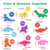 FFTROC Montessori Dinosaur Toys for 2 3 4 Year Old Boys - Wooden Stacking Dinosaur Toys for Kids 2-4 3-5, Toddler Balancing Block Sets view 4