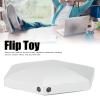 Flip Toy, Desktop Pocket Stress Relieve Fingertip Decompression Toy for Car Office, Metal Fingertip, Decompression Pocket Energy, Silver(Hexagon) view 2